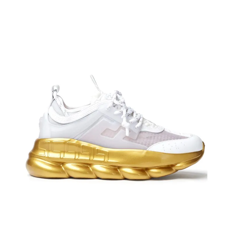 VERSACE Chain Reaction White Gold Sole-1