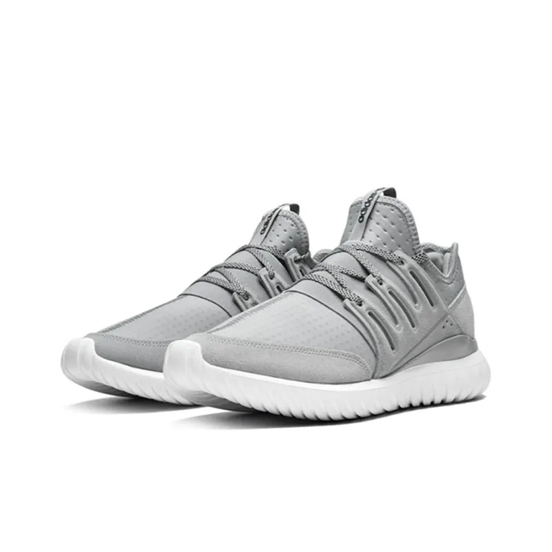 Adidas Tubular Radial Light Grey/Black Vintage White-2