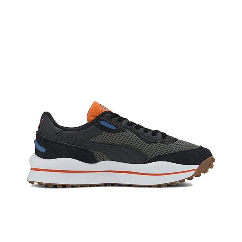 PUMA Style Rider Warm Texture 'Black White Grey'-1