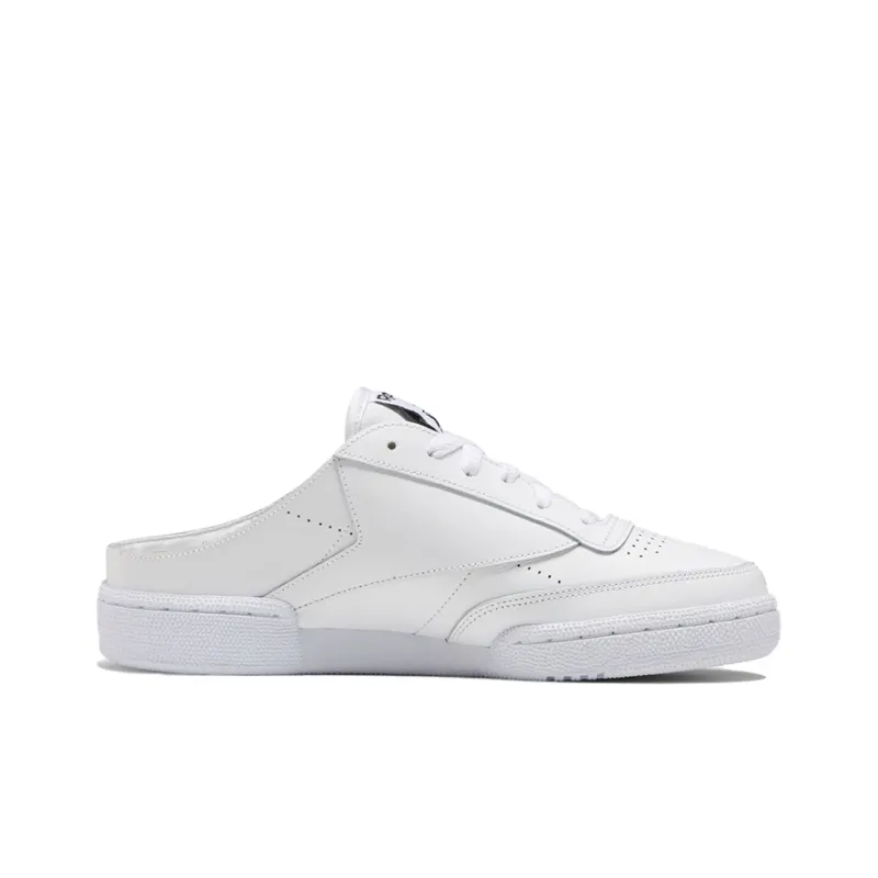 Reebok Club C 85 Mule Slip On Shoes White Women's-1