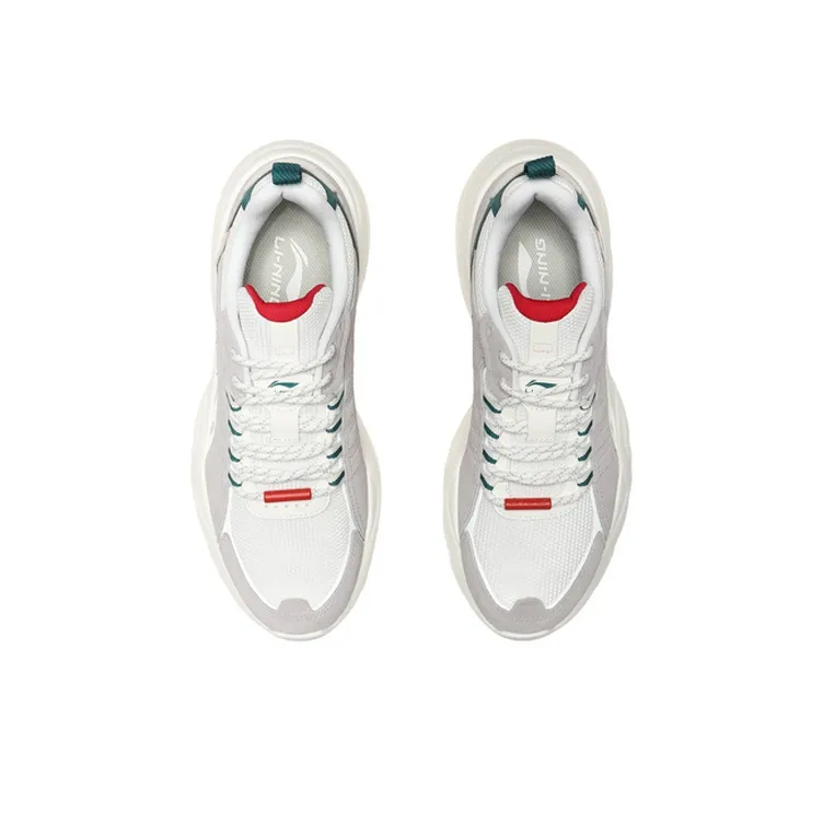LiNing Moonchaser Low Top Casual Shoes Men's Gray White-3