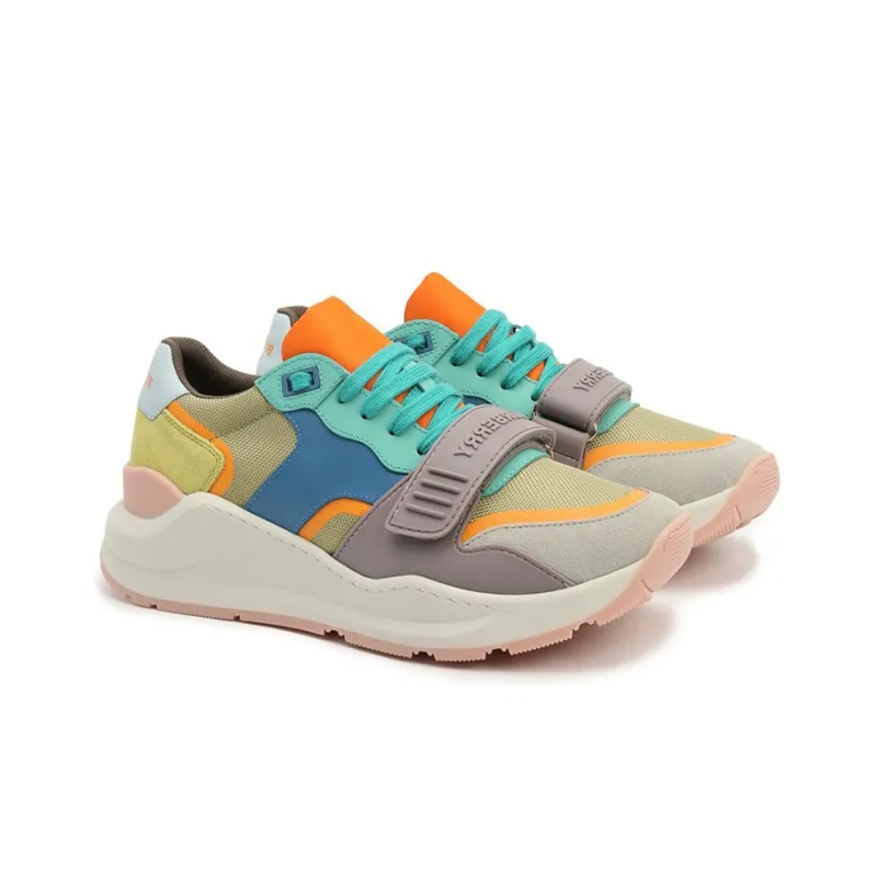 Burberry Ramsey Slip Resistant, Abrasion Resistant, Support, Balance Low Top Sports Casual Shoes Women's Multicolor-2