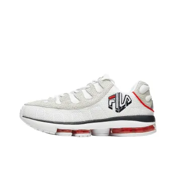 FILA Silva Trainer Cushioning Anti Slip And Wear Resistant Low Top Casual Shoes Men's White