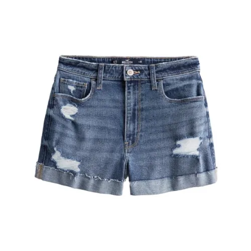 Hollister Denim Shorts Women's Ripped Style Medium Washable