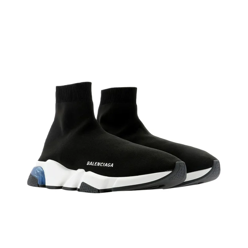 Balenciaga Speed Trainer Black Blue Clear Sole-2