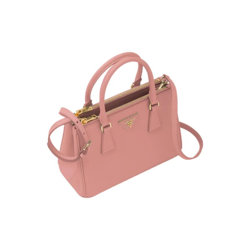 PRADA Galleria Killer Bag Leather Shoulder Bag Crossbody Bag Handbag Small Size Women's Pink-1