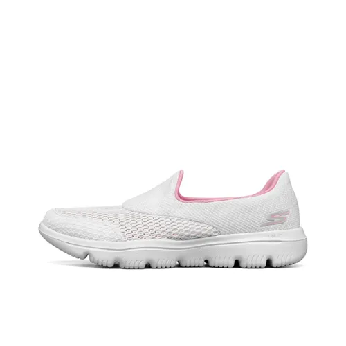 Skechers Go Walk Evolution Ultra Casual Shoes Women's Low-Top White/Pink