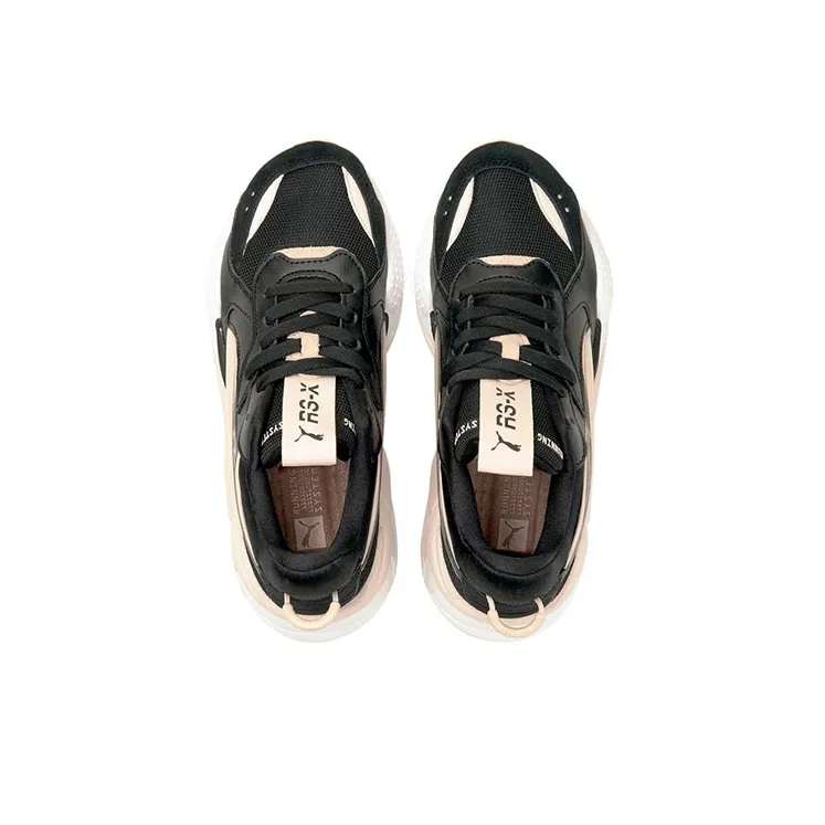 PUMA RS-X Cushioning Anti-Slip And Wear-Resistant Low-Top Casual Shoes Women's Black Pink-2