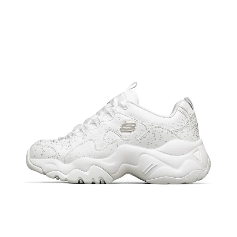 Skechers D Lites 3.0 Running Shoes Silver/White Women's-0