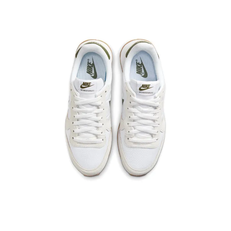 Nike Internationalist Low Top Casual Shoes Women's Beige White Green-3