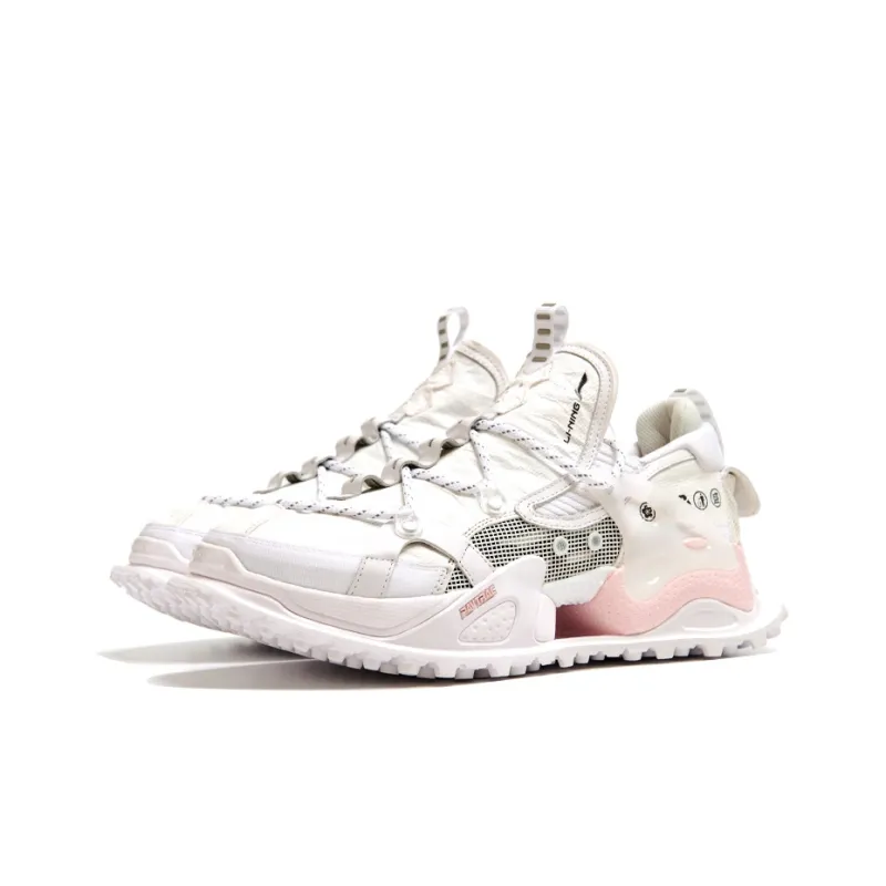 LINING Pan Gu Casual Shoes Women's Low-Top Cherry Blossom Pink-1