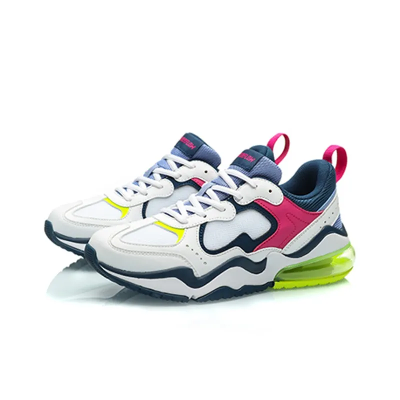 LiNing CF Neon Source Non slip Lightweight Low Top Casual Shoes Women's-2