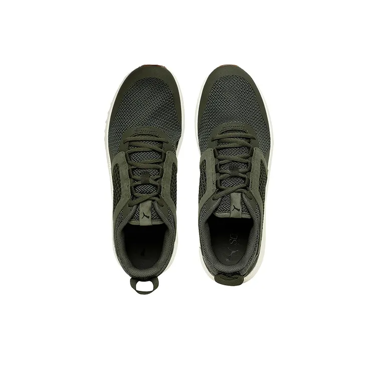 PUMA Pacer Next Net Low Running Shoes Armygreen 'Army Green White' Women's-2