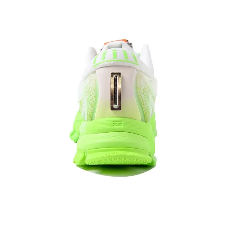 LiNing Cushioned Anti Slip Wear Resistant Breathable Lightweight Low Top Sports Casual Shoes Women's White Green-3