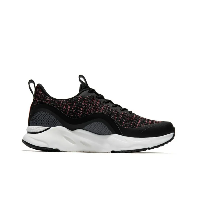 XTEP Casual Shoes Women's Low-Top Black Red-1