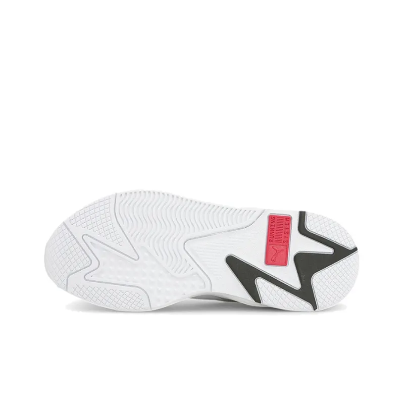 PUMA Scuderia Ferrari Race RS-X Anti-Slip And Wear-Resistant Lightweight Low-Top Casual Shoes Unisex Gray White-5