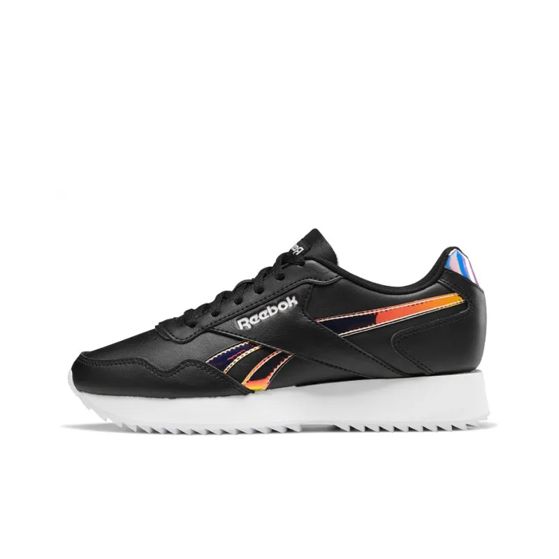 Reebok Royal Glide Casual Shoes Women's Low Top Black/White/Yellow-0