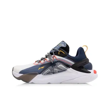 LINING Fire Casual Shoes Men Low Top White Blue