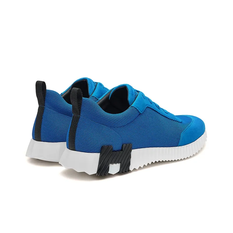 HERMES Bouncing Low-Top Casual Shoes Men's Electric Blue-3