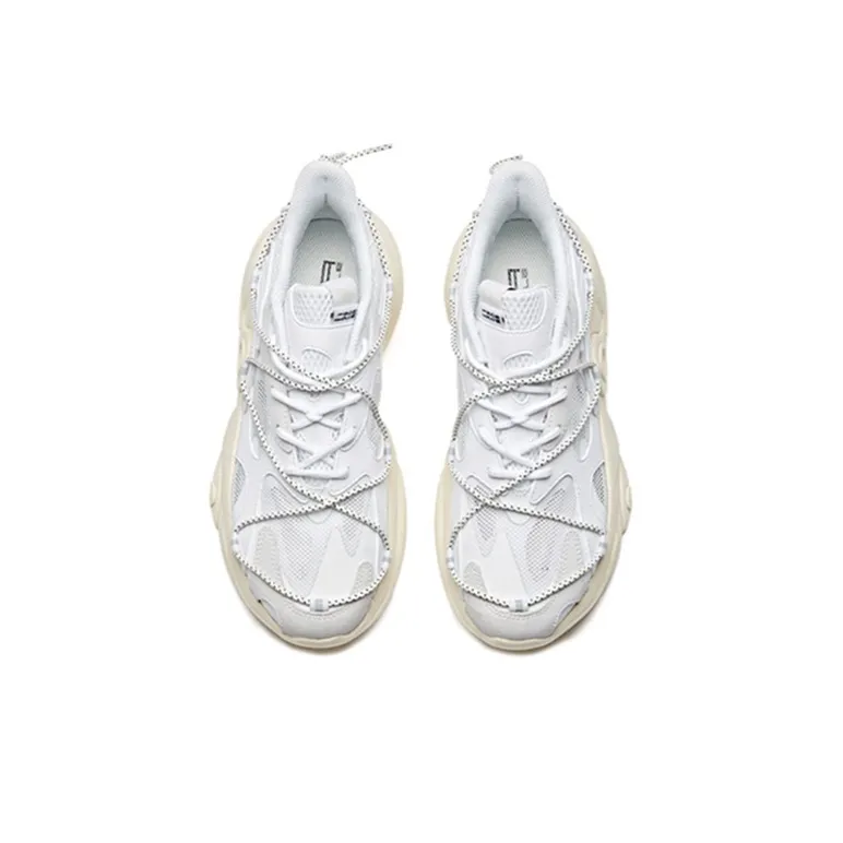Anta Split Collection Low Top Sports Casual Shoes Women's White Blood Cells-2