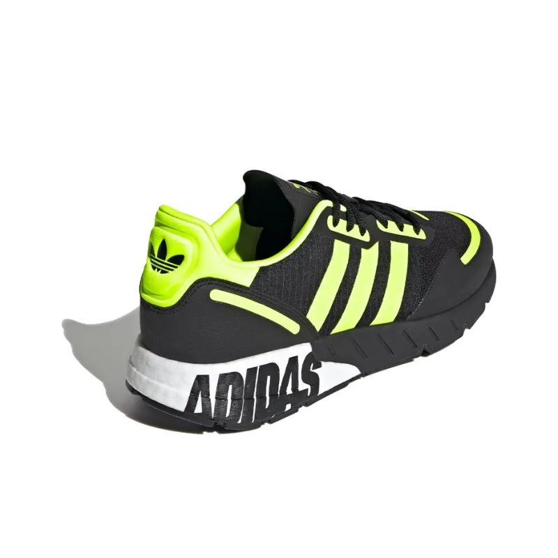 Adidas Zx 1K Boost Black Solar Yellow-2