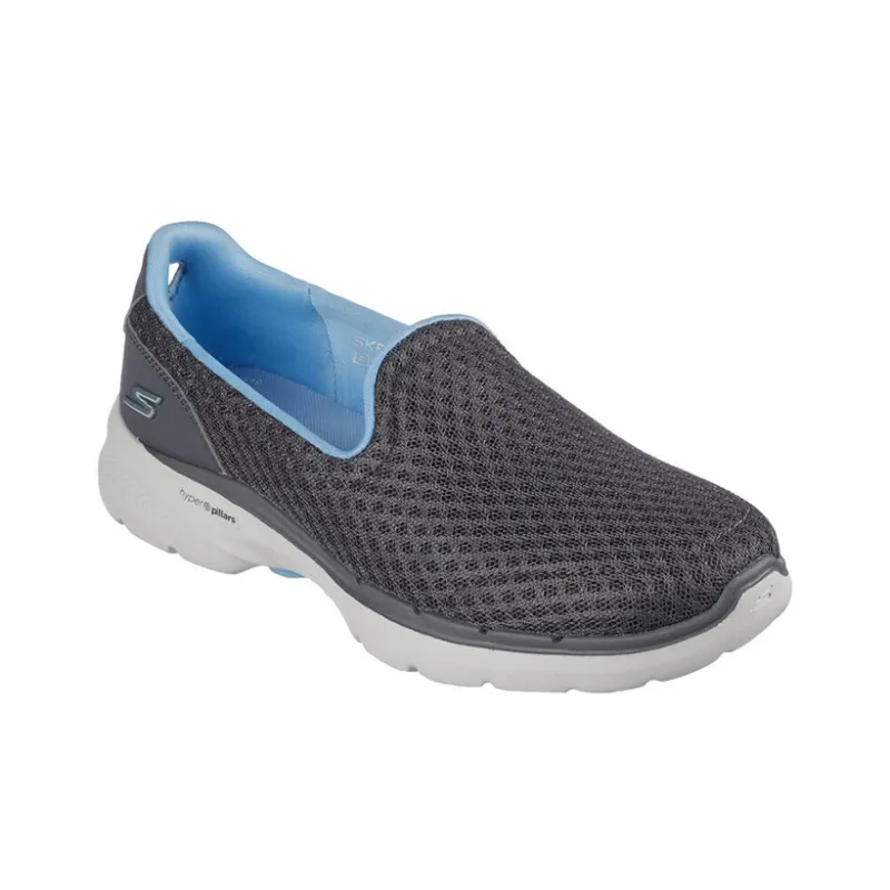 Skechers Go Walk 6 Low Loafer Grey/Blue Women's-2