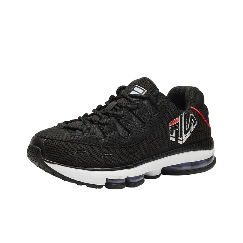 FILA Silva Trainer Cushioned Slip-Resistant Breathable Low-Top Athletic Shoes Women's Black-1