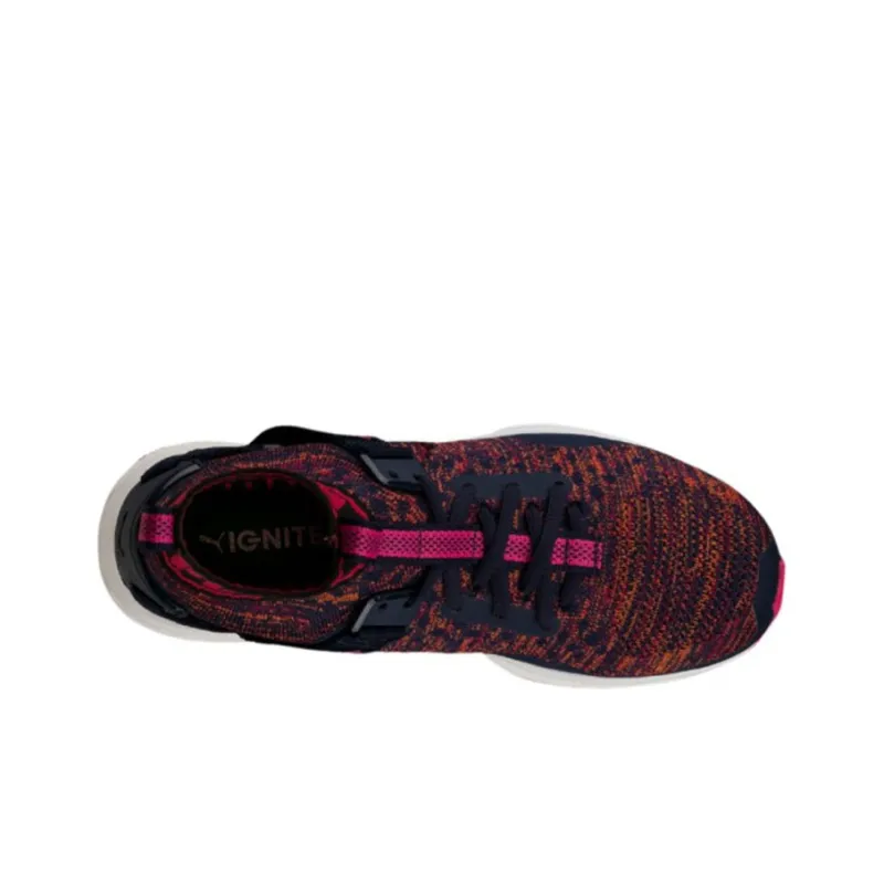 PUMA IGNITE Anti-Slip Wear-Resistant Breathable Lightweight High-Top Casual Shoes Women's Red Black-3