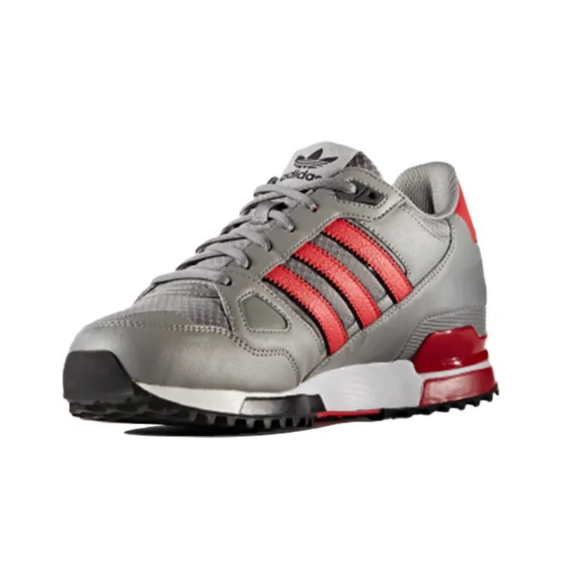 Adidas Originals ZX 750 Cushioning Low Top Casual Shoes Unisex Ice Gray Red-2