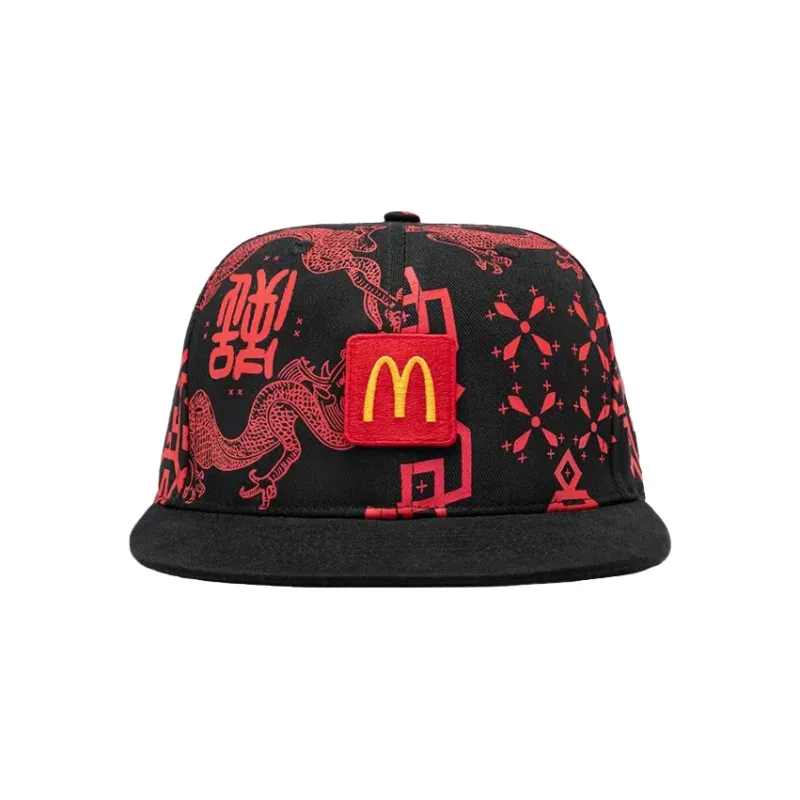 Mcdonald's X CLOT Baseball Caps Unisex Black-1