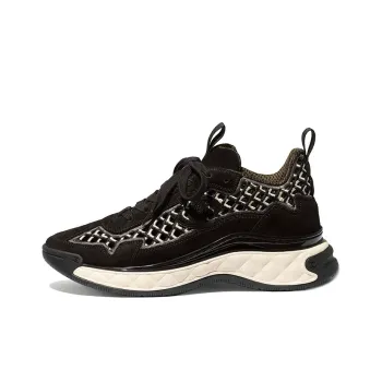 CHANEL Trail Trainer Black Suede Women's
