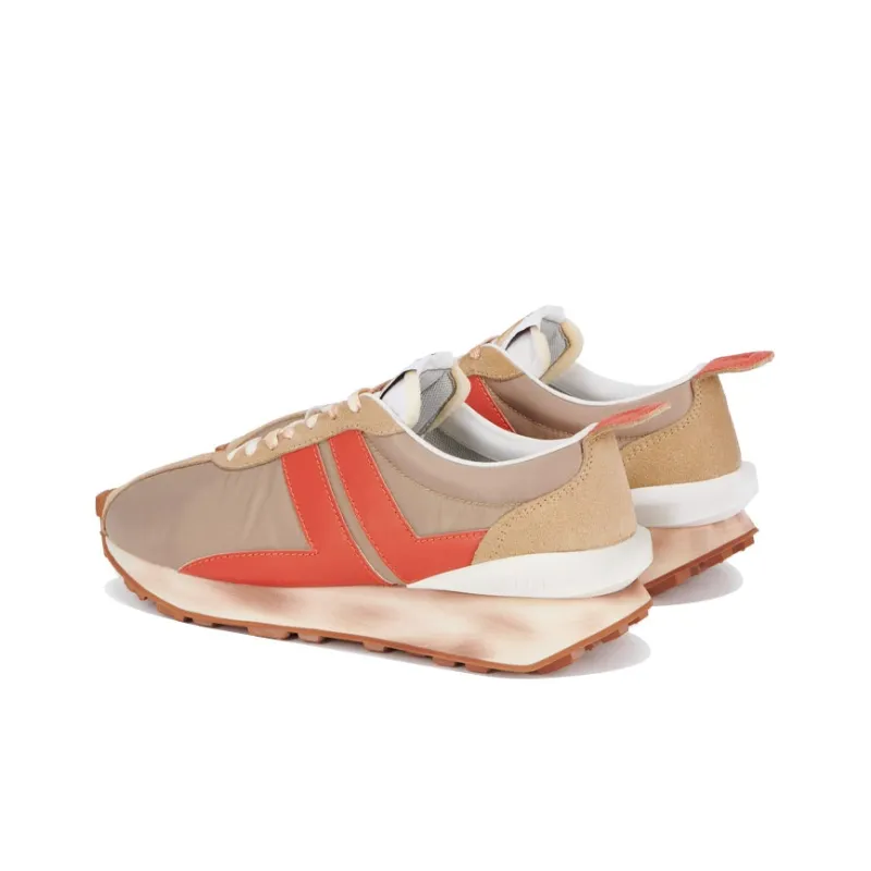Lanvin Bumpr Low-Top Casual Shoes Men's Beige Orange-4