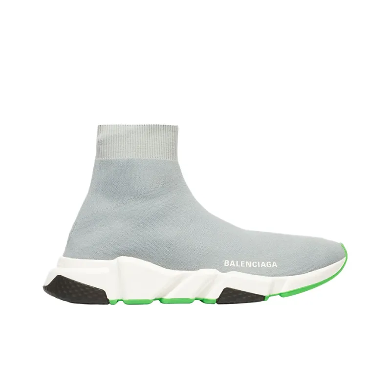 Balenciaga Speed Trainer Gray Green-1