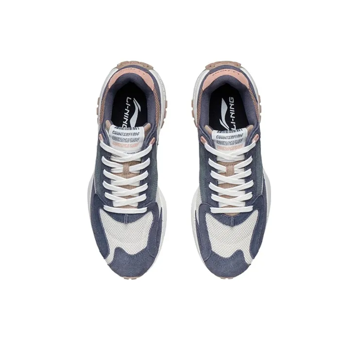 LiNing CF Tencel Damask Low-Top Sports Casual Shoes Men's Oat Gray-3