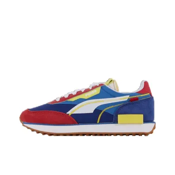 PUMA Unisex Future Rider Twofold Sd Running Shoes White/Red/Blue