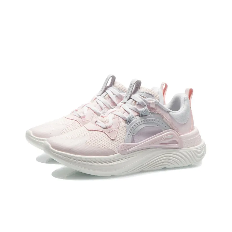 LINING Casual Shoes Women's Low Top Light Rose Pink/Primrose Pink/Light Silk Purple-2