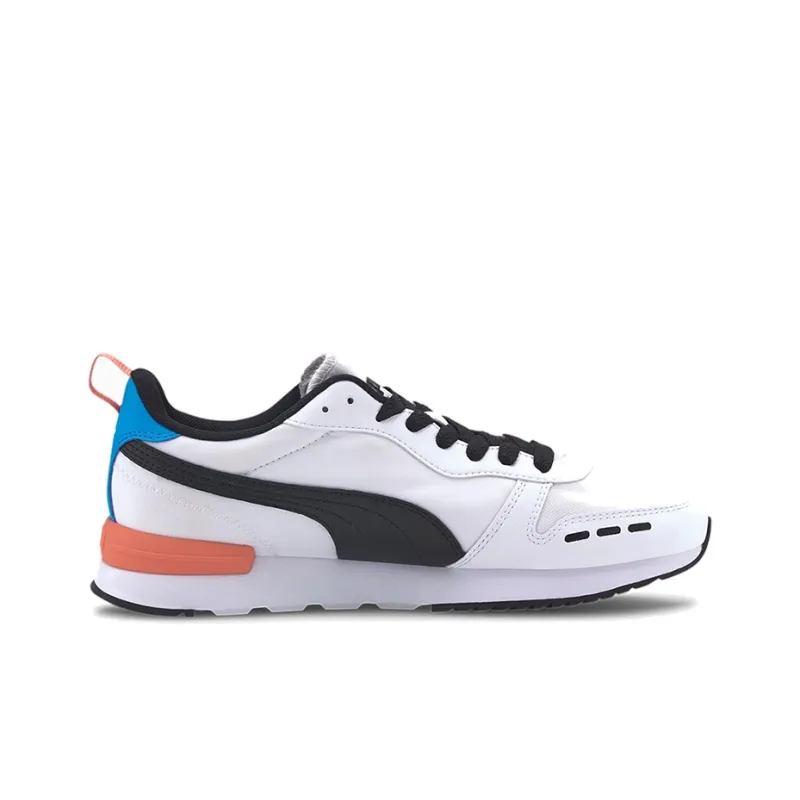 PUMA R78 Neon Low Running Shoes Black/Orange/White-1