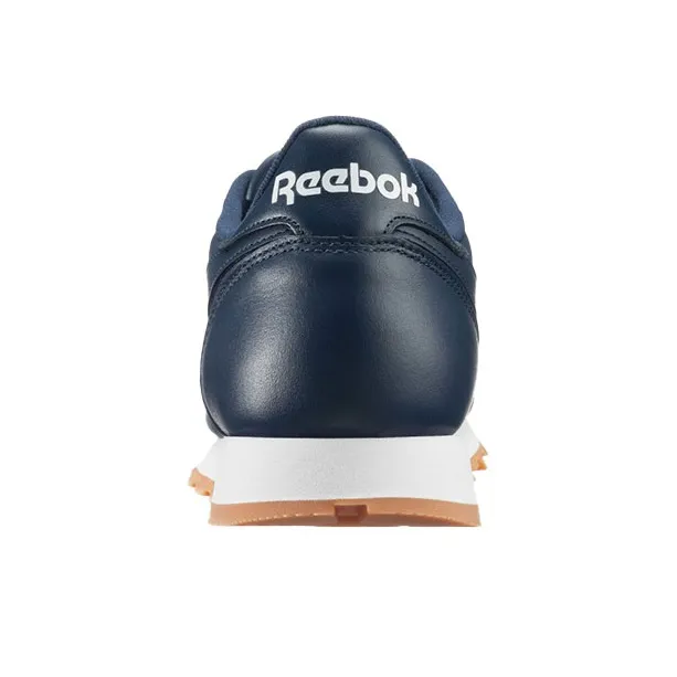 Reebok Classic Leather Gum Low-Top Casual Shoes Men's Marine Blue-4