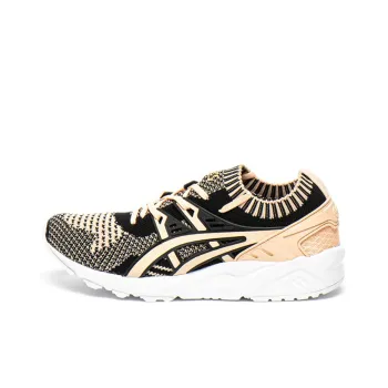 Asics Gel-Kayano Trainer Knit Breathable Low-Top Casual Shoes Women's Beige Black