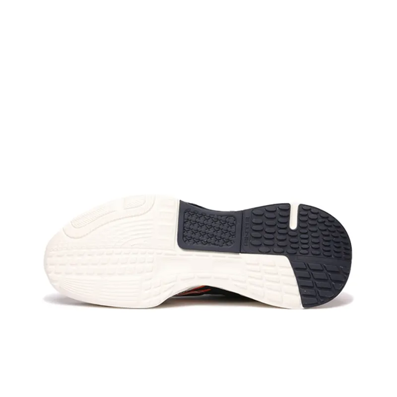 ANTA Casual Shoes Men Low Top Ivory White/Deep Blue Black/Sea Snail Red-5