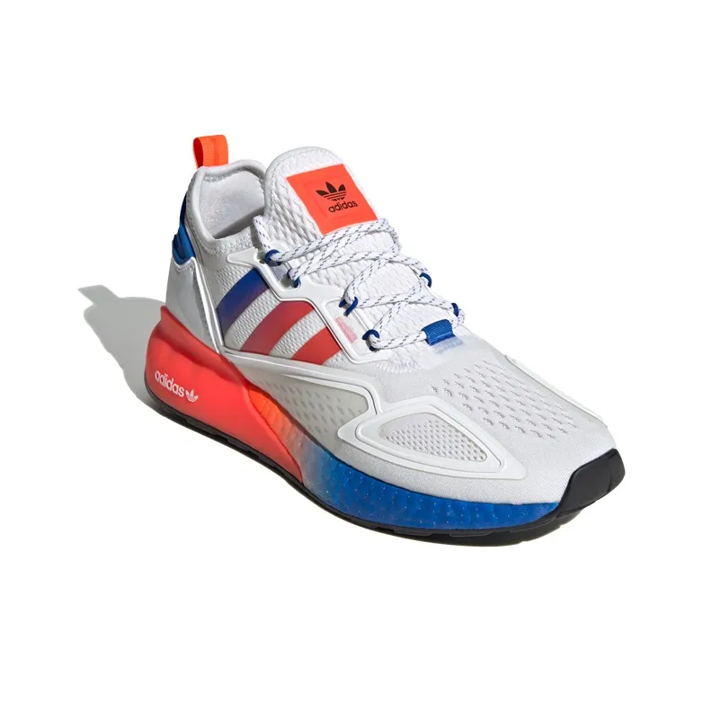 Adidas Zx 2K Boost White Solar Red Blue-2