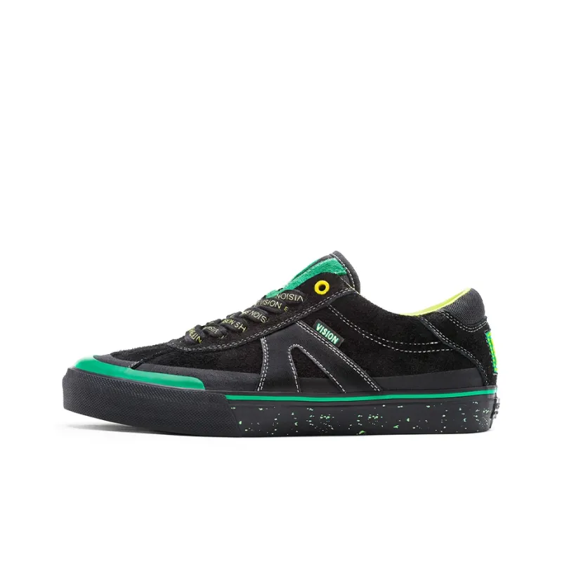 SHAKE JUNT x Vision Street Wear Low-Top Skateboard Shoes Unisex Black Green-1