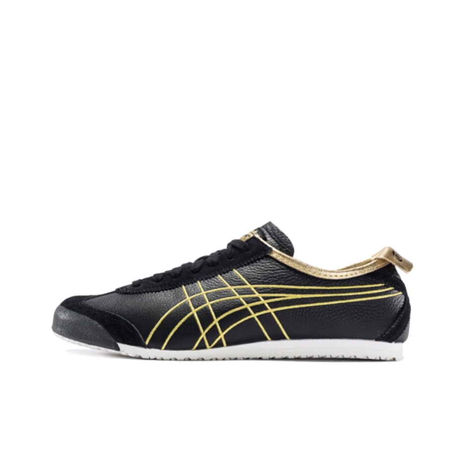 Onitsuka tiger mexico 66 black gold best sale