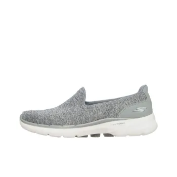Skechers Go Walk 6 Grand Horizon Breathable And Wear-resistant Low-Top Casual Shoes Women's Gray