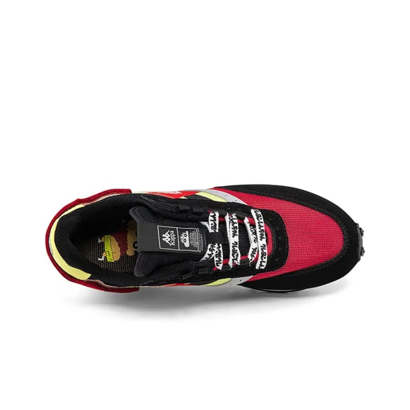 Crayon Shinchan x Kappa Cushioned Slip Resistant Abrasion Resistant Low Top Casual Shoes Unisex Tang Red-3