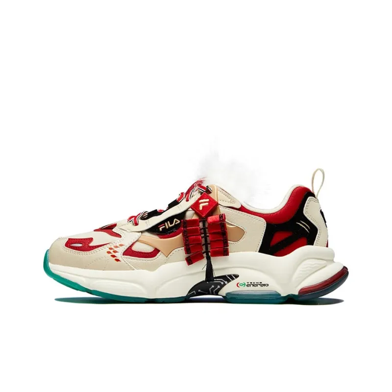 FILA FUSION Rjv 'Creamwhite Dark Red'-0