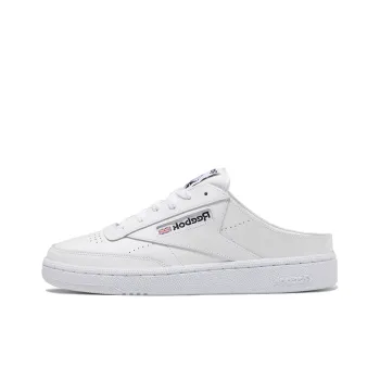 Reebok Club C 85 Mule Slip On Shoes White Women's