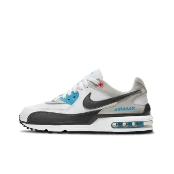 Nike Air Max Wright Cushioning Anti-Slip Wear-Resistant Breathability Low-Top Casual Shoes GS White Blue Pink