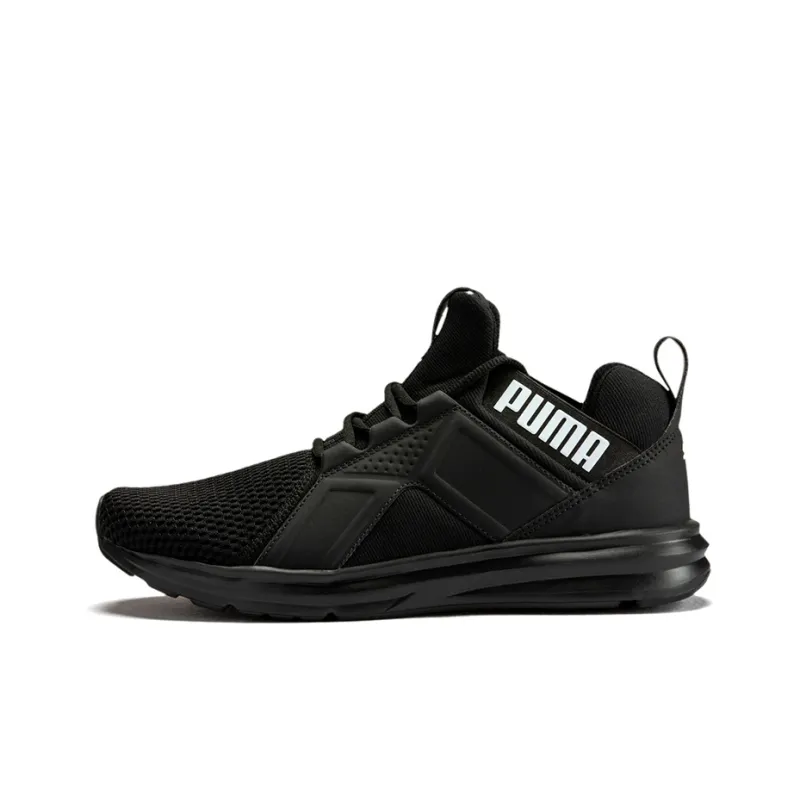 PUMA Enzo Max Black Low Tops Sports Shoe 'Black White'-0