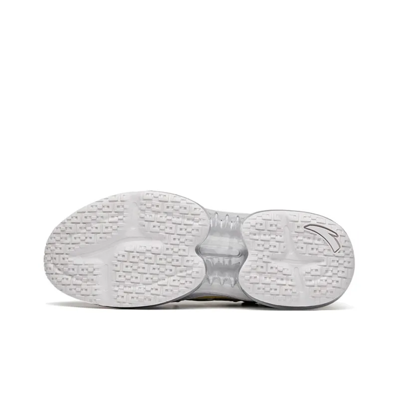 Anta Life Collection Anti-Slip Wear-Resistant Low-Top Casual Shoes Women's White Gray-4